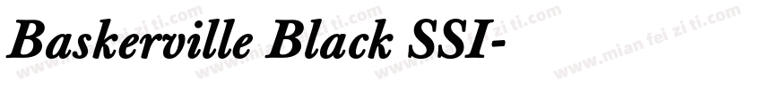 Baskerville Black SSI字体转换